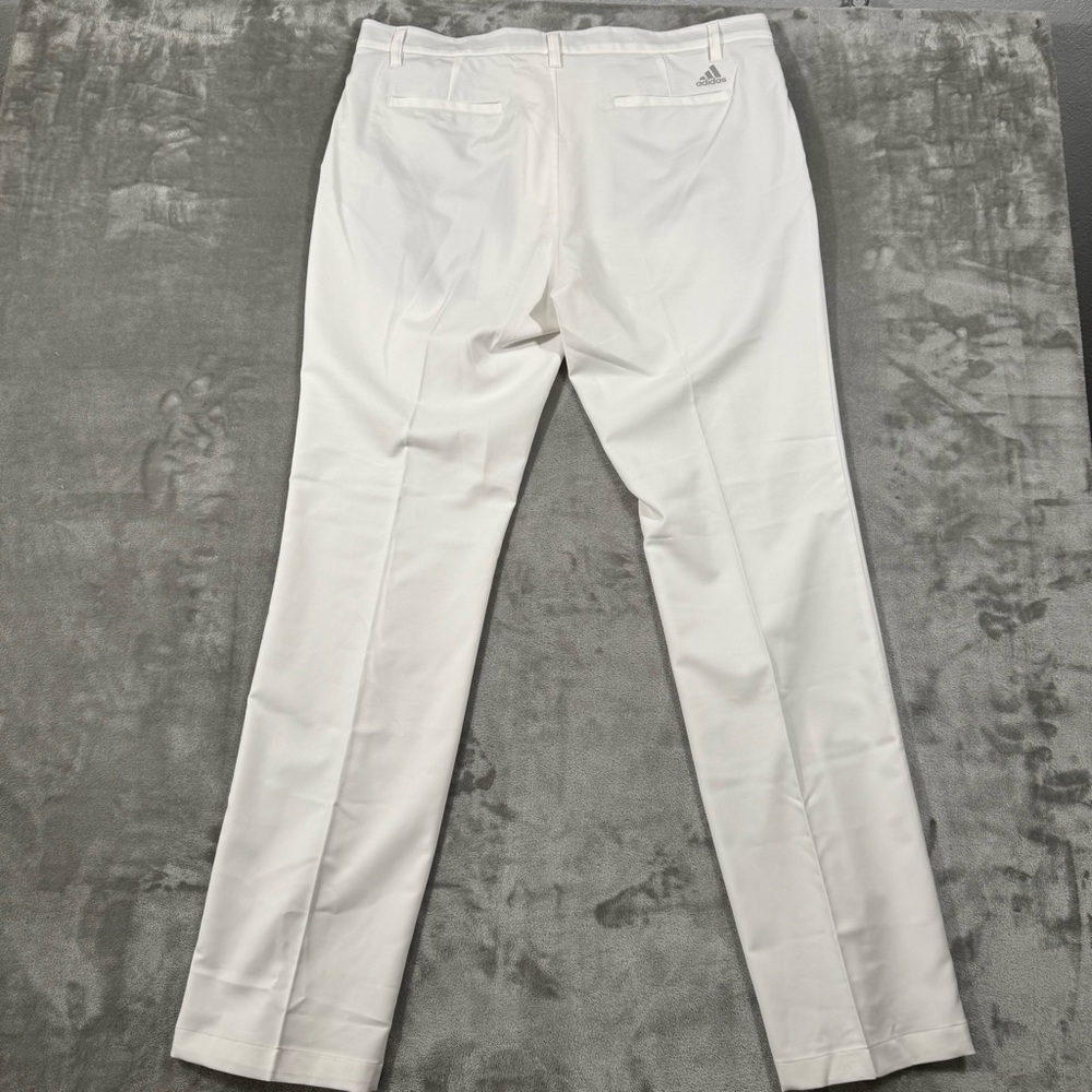 Adidas Golf Ultimate365 Pants Mens 36x33 White Performance Regular Straight - Picture 9 of 10